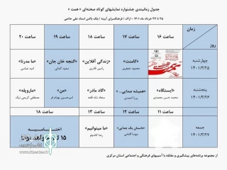 در راستای برگزاری پویش هنری همت

اجرای نمایش‌های منتخب در بخش کوتاه صحنه‌ای به پایان رسید