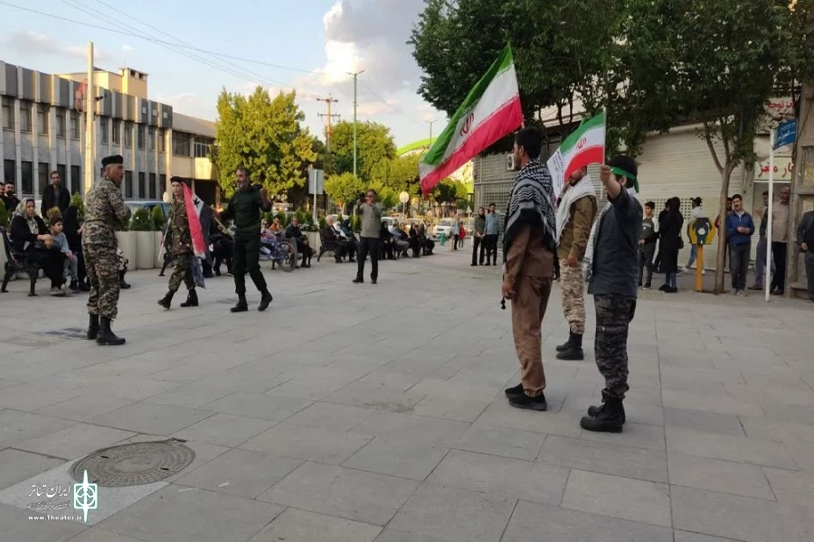 اجرای نمایش خیابانی «فتح خرمشهر» در اراک 2