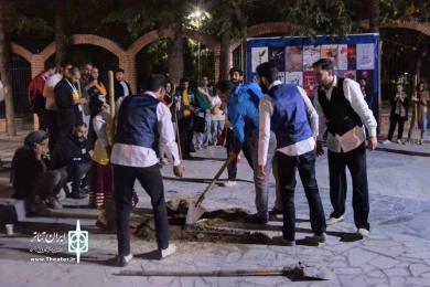 گالری تصاویر نمایش خیابانی رسم دعای باران به کارگردانی زهرا سادات احمدی/ عکاس: پریا مجد